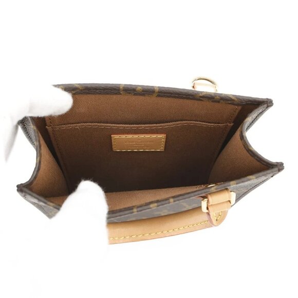 LOUIS VUITTON Petit Sac Plat Monogram Brown M81295 - Picture 15 of 16